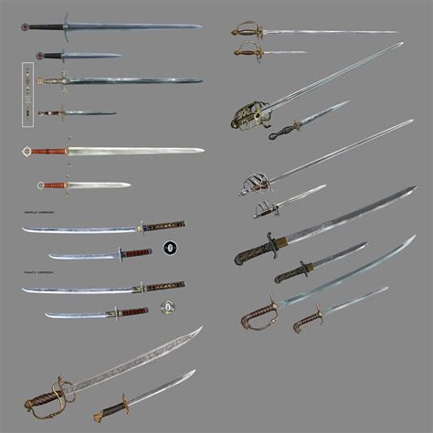 assassin's creed rogue swords